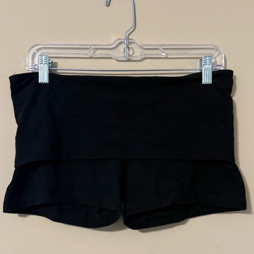 PINK Victoria's Secret Black Women's Fold over Shorts